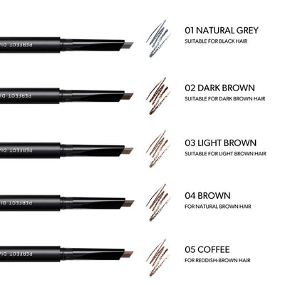 Dual-ended Hexagonal Eyebrow Pencil